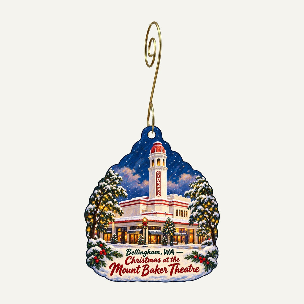 Third Planet Boutique Christmas custom wood ornament OC699 hanging on hook