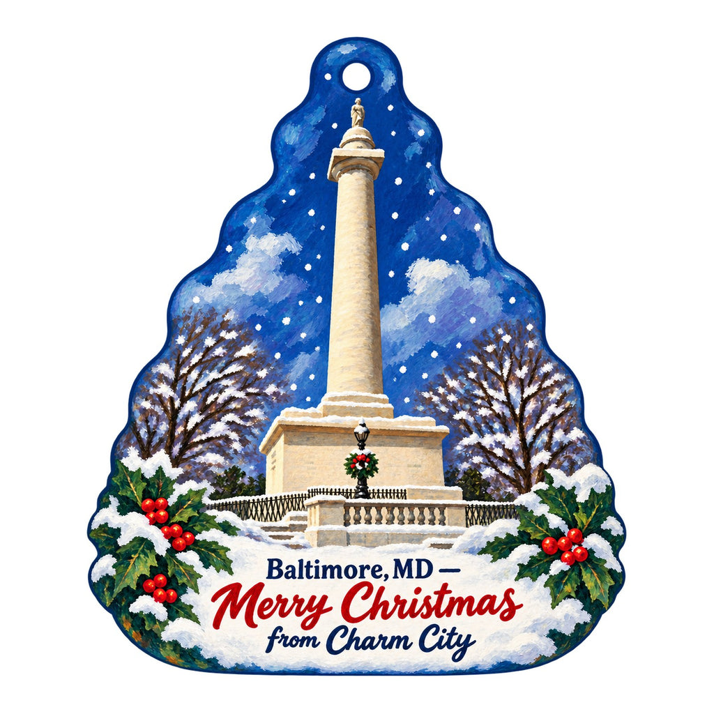 The Walters Art Museum Christmas custom wood ornament OC711 on white