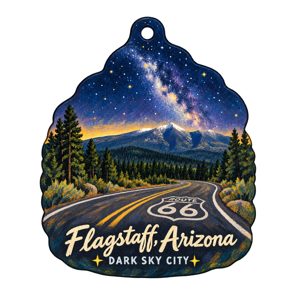 Plantae Town Icon custom wood ornament OC736 on white
