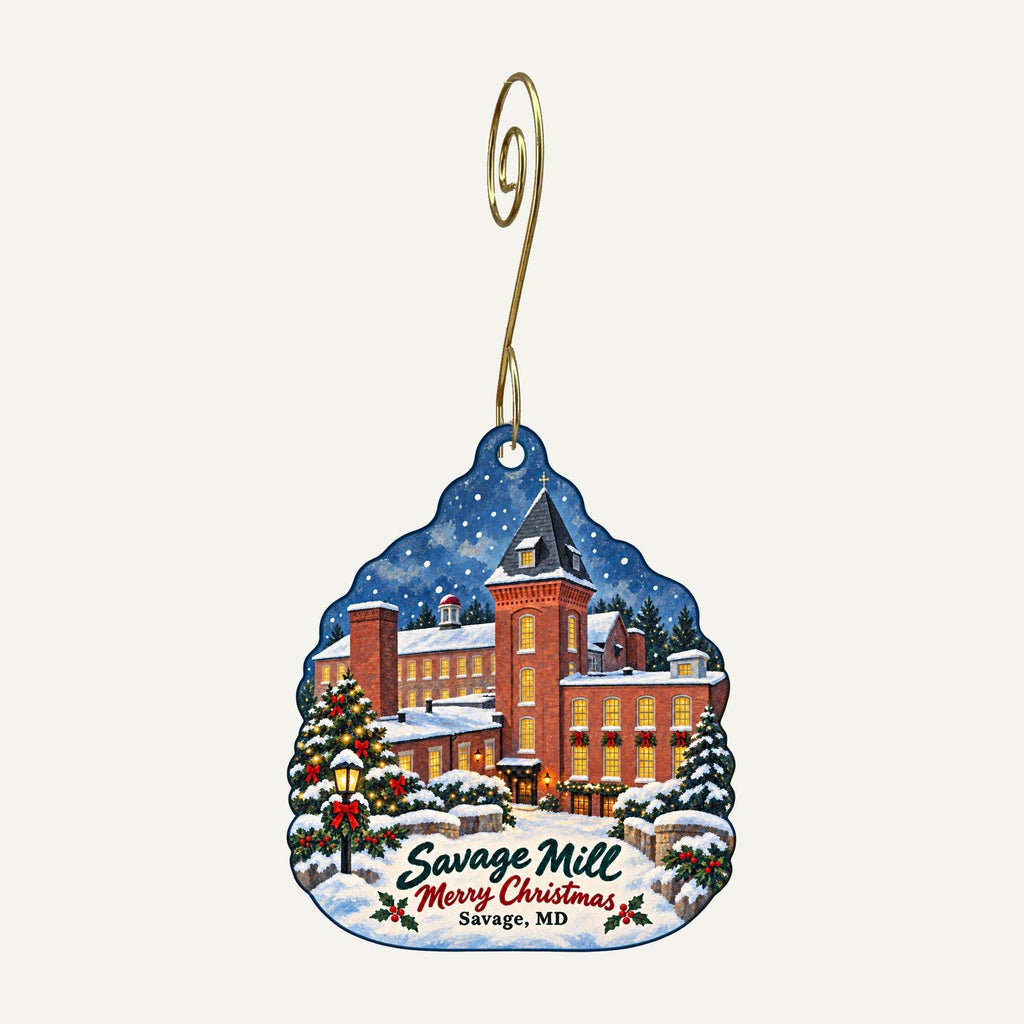 ArtCraft Christmas custom wood ornament OC741 hanging on hook