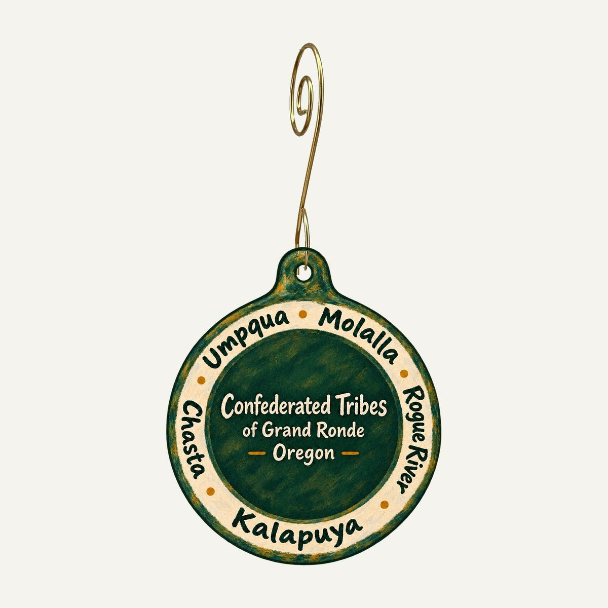 Spirit Mountain Casino Town Icon custom wood ornament OC751 hanging on hook