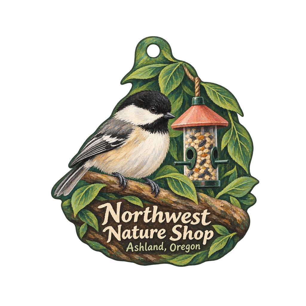 Northwest Nature Shop Logo custom wood ornament OC761 on white