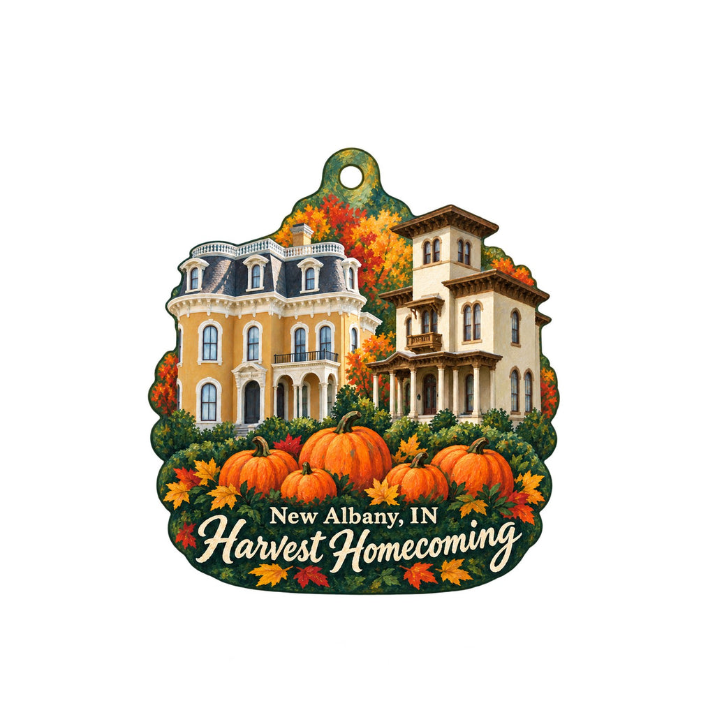 Regalo Town Icon custom wood ornament OC769 on white