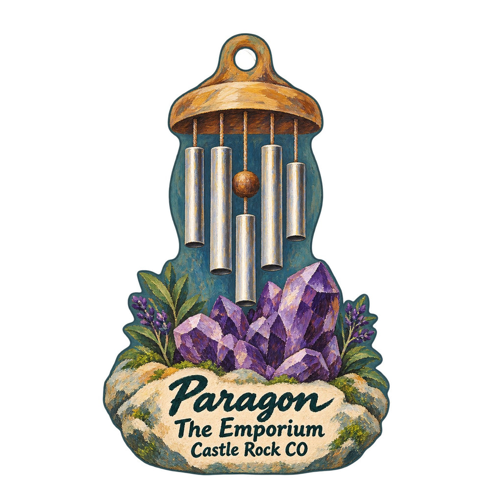 Paragon at The Emporium Logo custom wood ornament OC776 on white