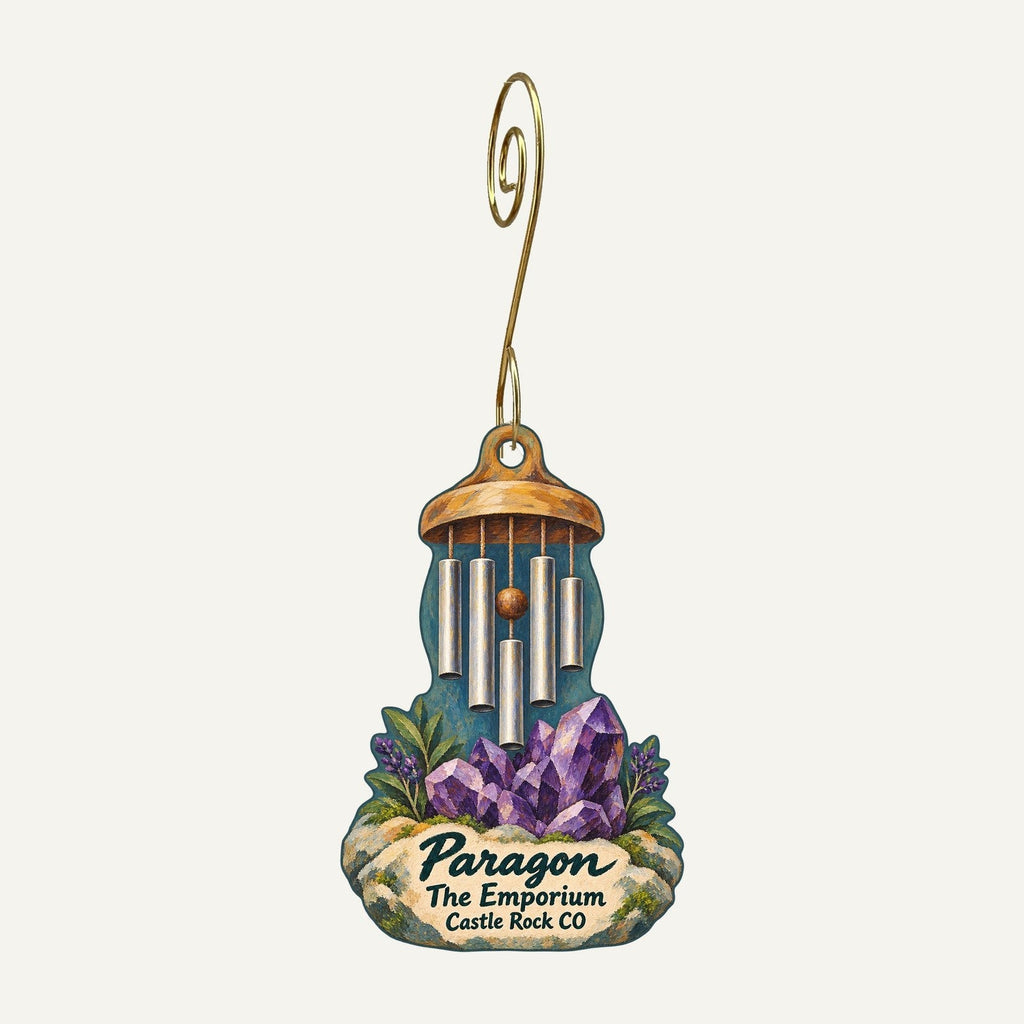 Paragon at The Emporium Logo custom wood ornament OC776 hanging on hook