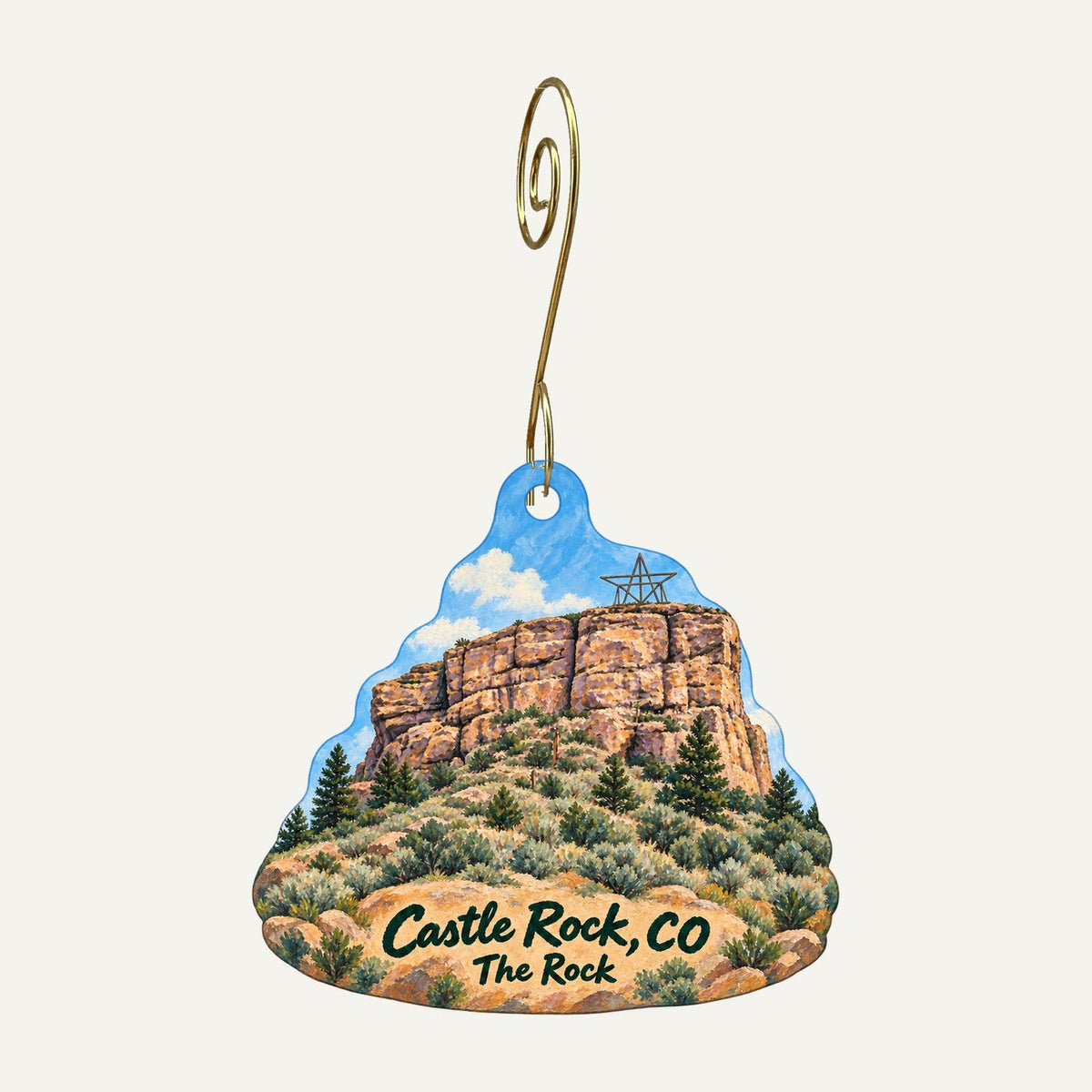 Paragon at The Emporium Town Icon custom wood ornament OC778 hanging on hook