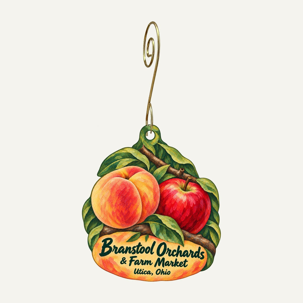 Branstool Orchards & Farm Market Logo custom wood ornament OC788 hanging on hook