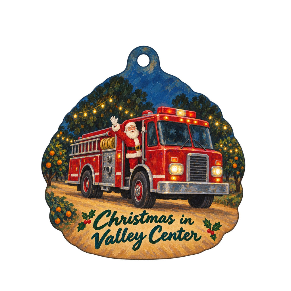 CJ Gift Shoppe Christmas custom wood ornament OC792 on white