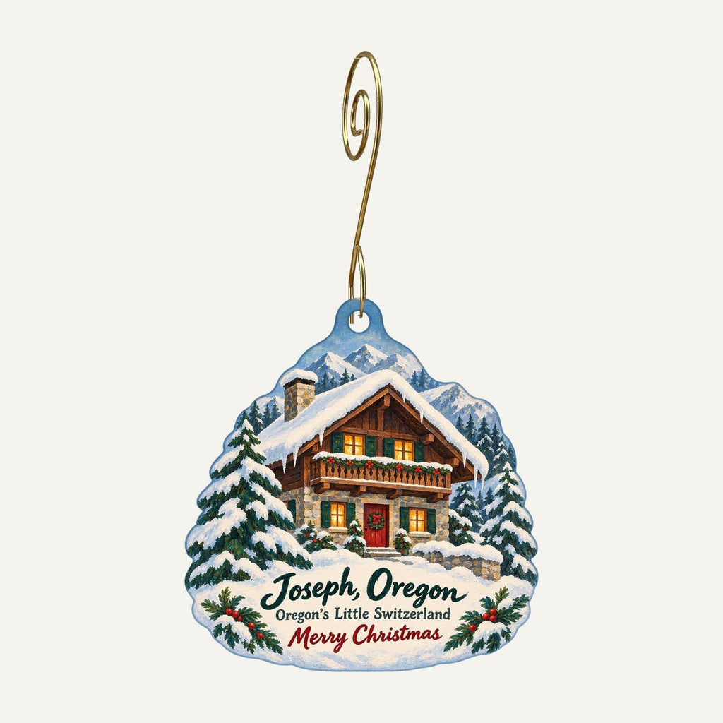 Mad Mary's Christmas custom wood ornament OC795 hanging on hook
