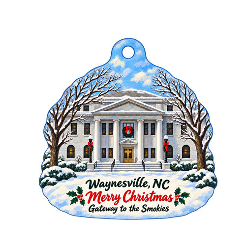 Affairs of the Heart Christmas custom wood ornament OC798 on white