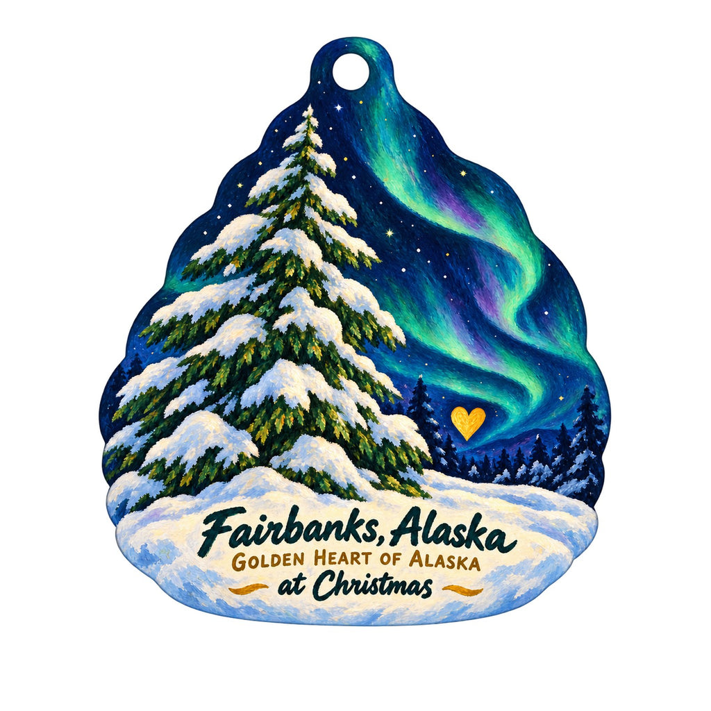 In My Element Christmas custom wood ornament OC807 on white