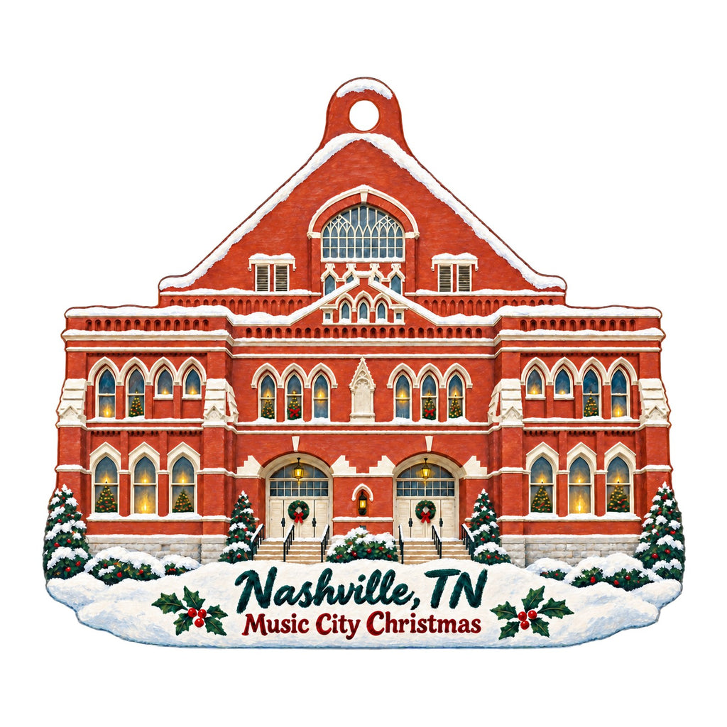 NASH Boards Christmas custom wood ornament OC819 on white