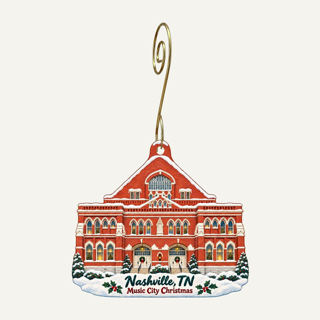 NASH Boards Christmas custom wood ornament OC819 hanging on hook