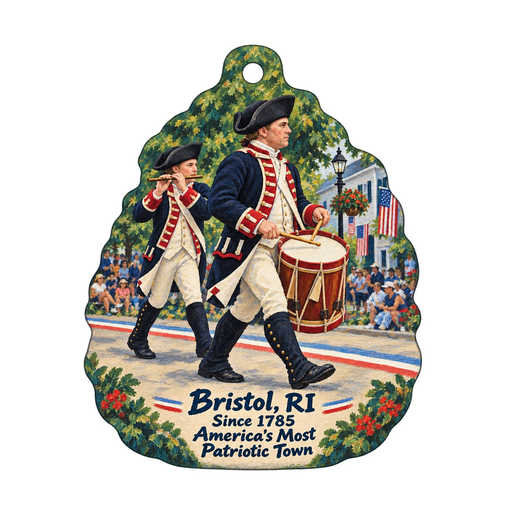 Grasmere Town Icon custom wood ornament OC823 on white