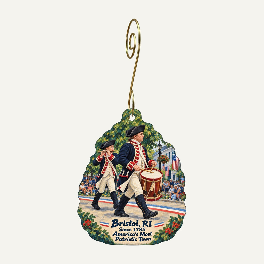Grasmere Town Icon custom wood ornament OC823 hanging on hook