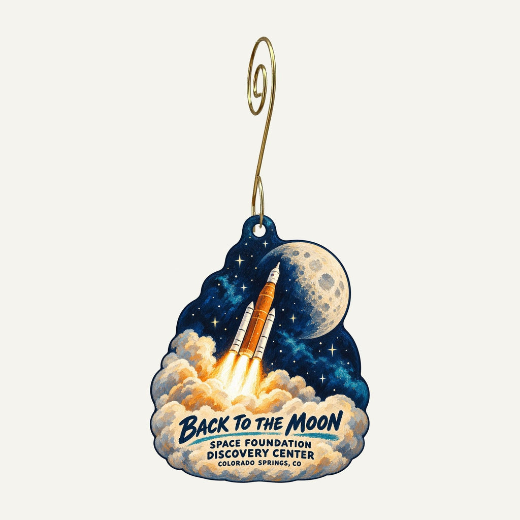Space Foundation Discovery Center Town Icon custom wood ornament OC832 hanging on hook