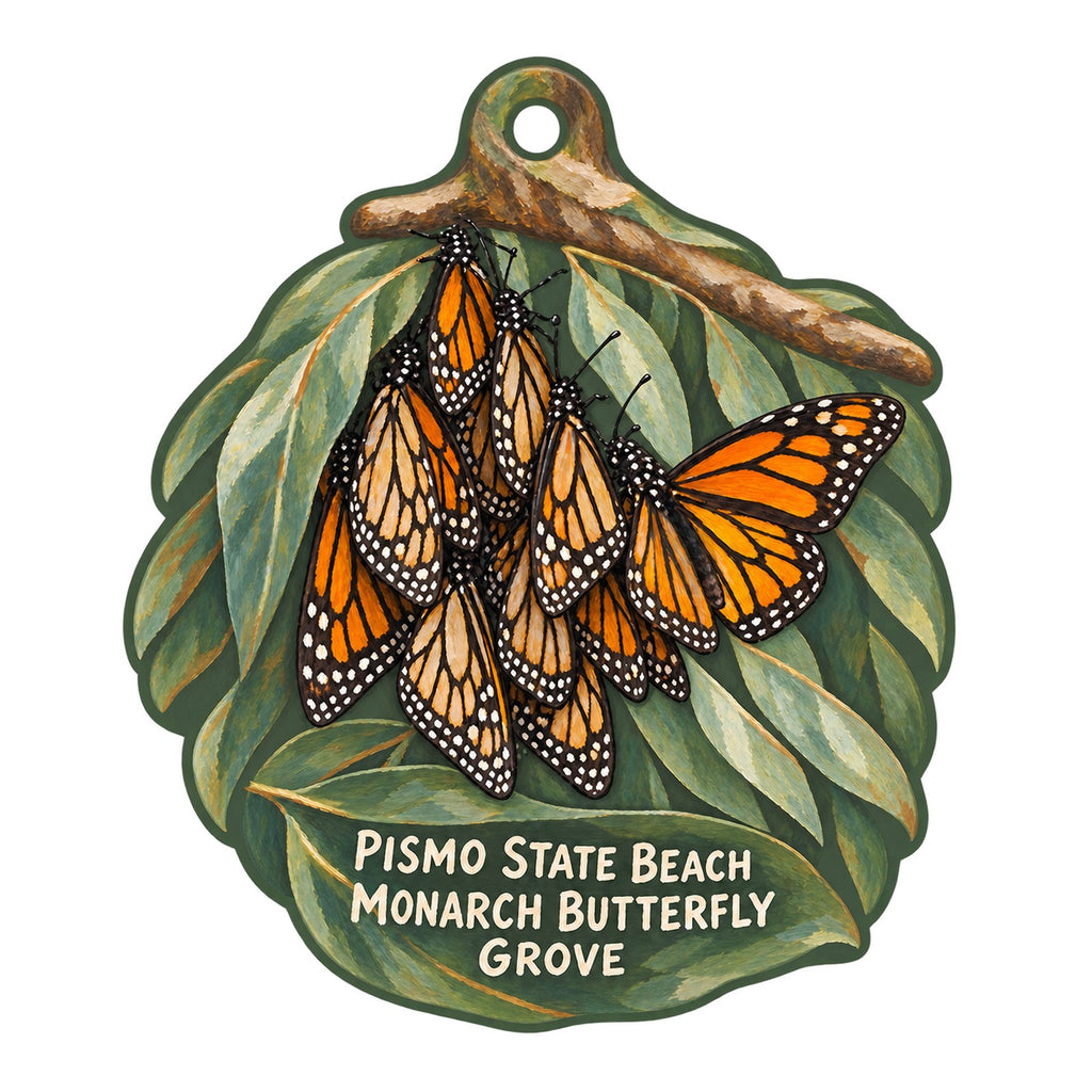 Central Coast State Parks Association Christmas custom wood ornament OC837 on white