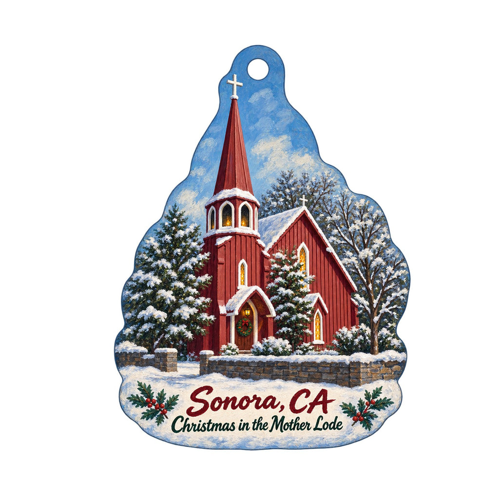 Indigeny Reserve Christmas custom wood ornament OC852 on white