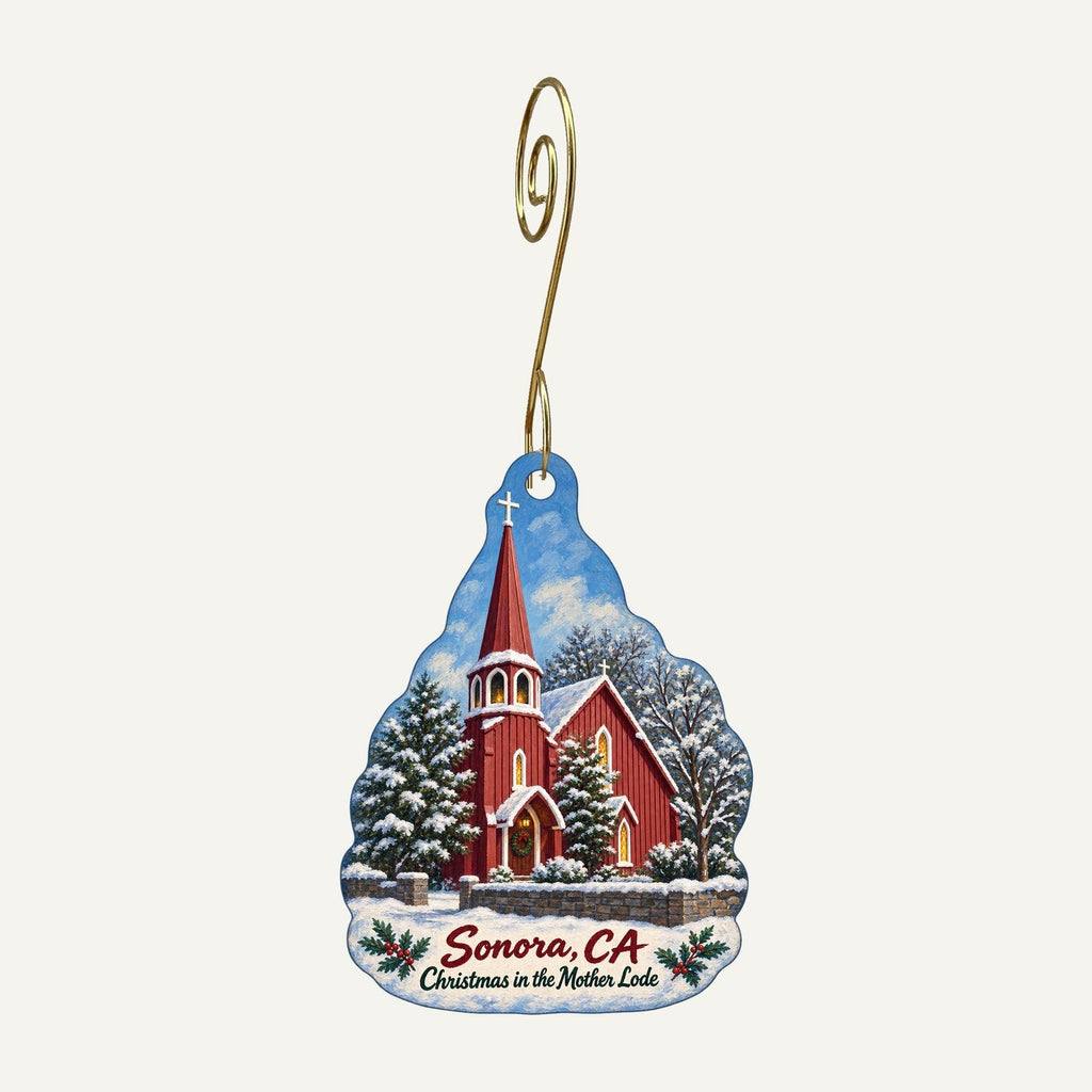 Indigeny Reserve Christmas custom wood ornament OC852 hanging on hook