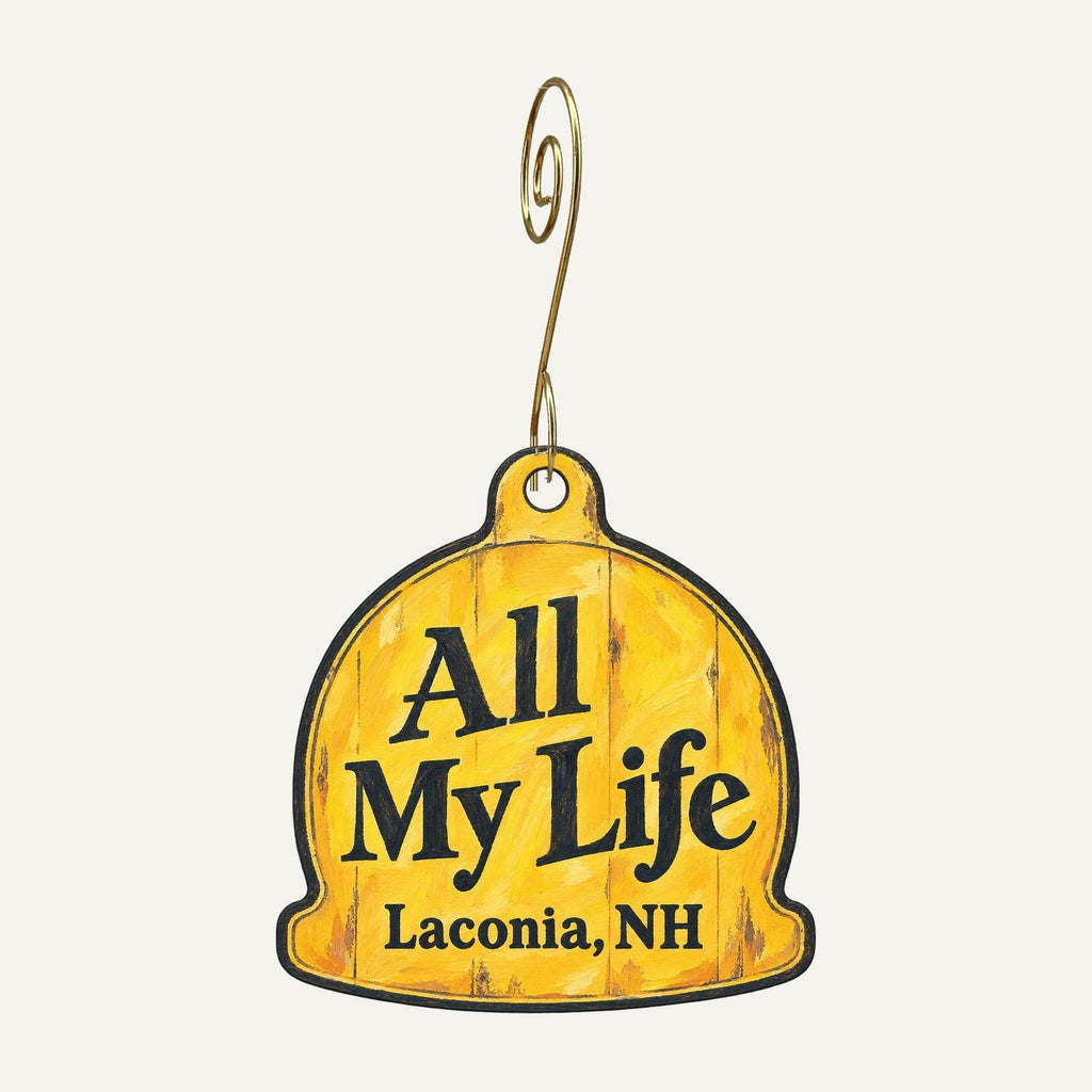 All My Life Logo custom wood ornament OC854 hanging on hook