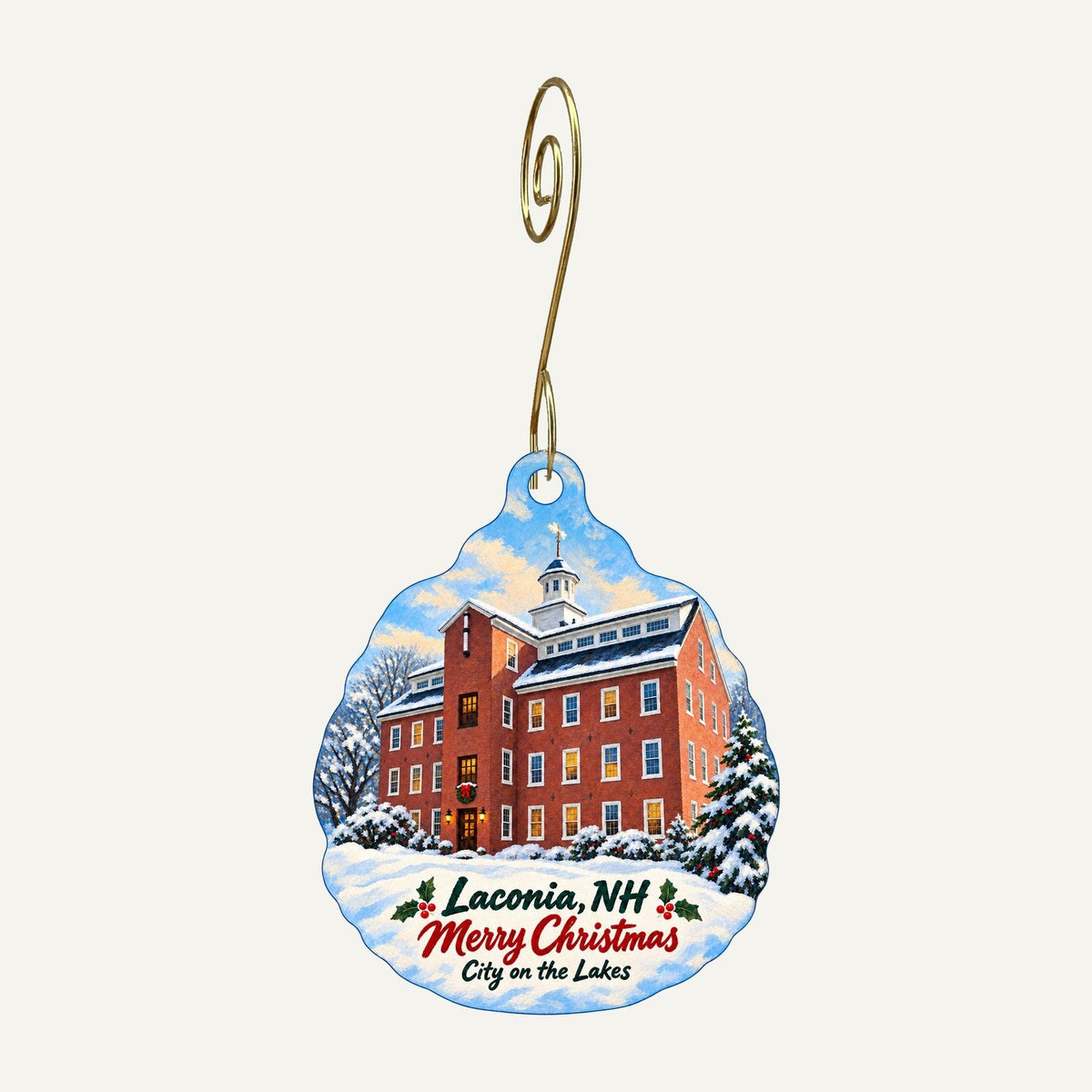 All My Life Christmas custom wood ornament OC855 hanging on hook