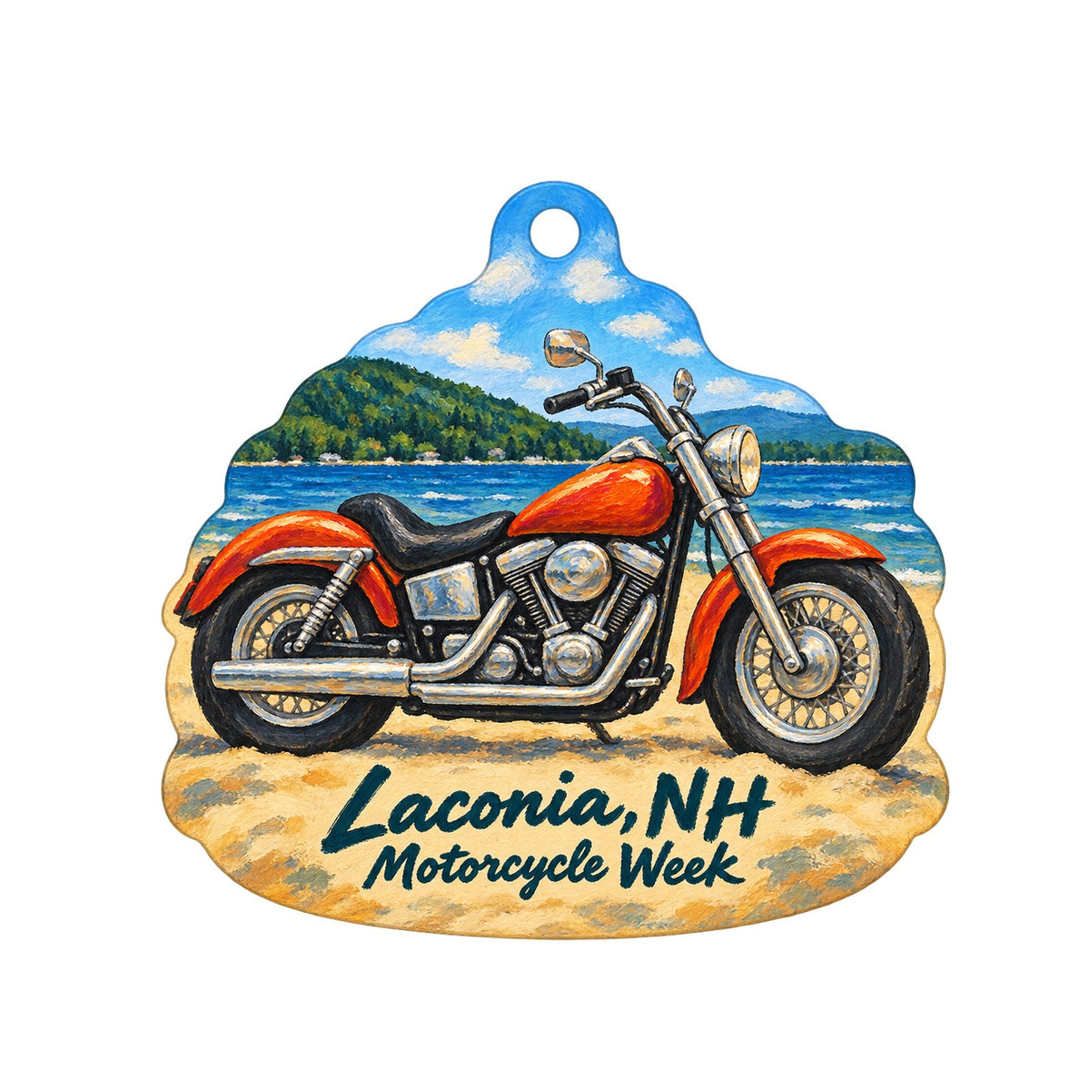 All My Life Town Icon custom wood ornament OC856 on white