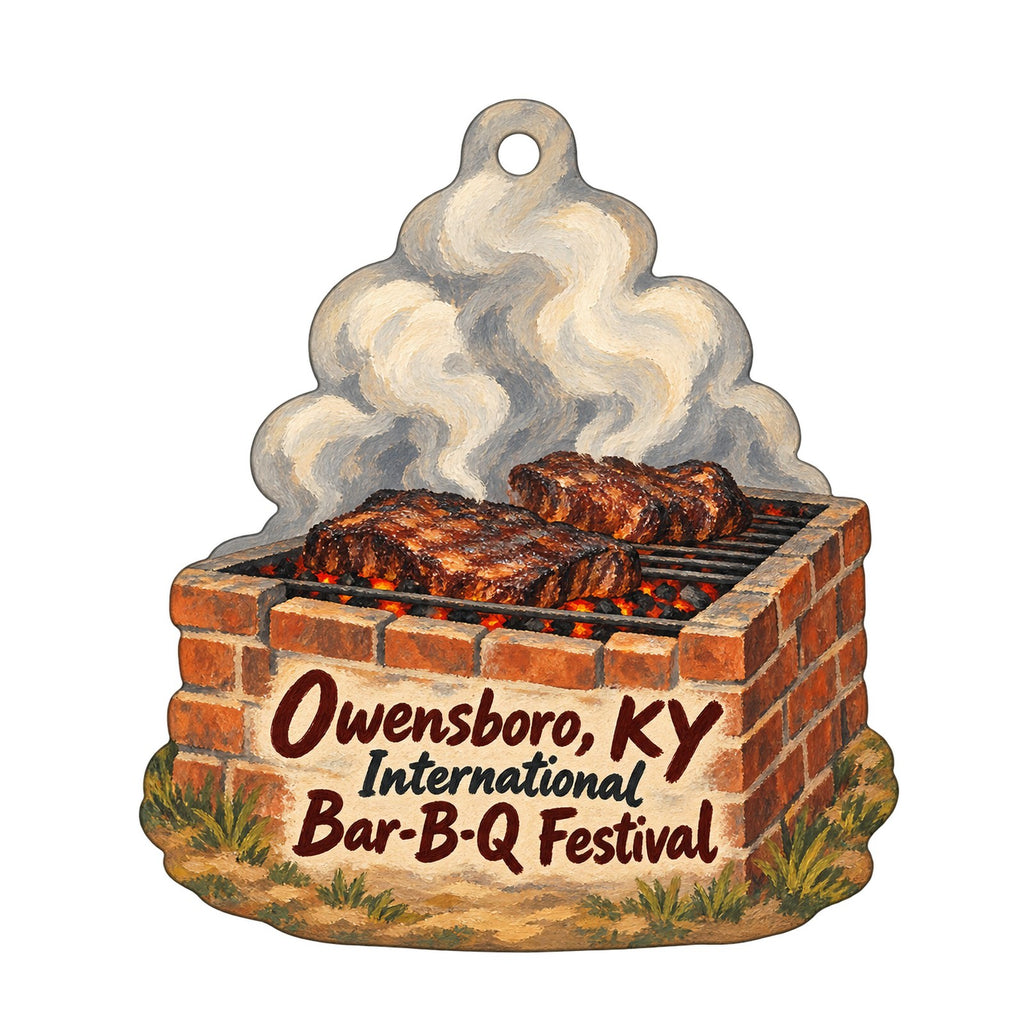 Bluegrass Music Hall of Fame & Museum Town Icon custom wood ornament OC859 on white