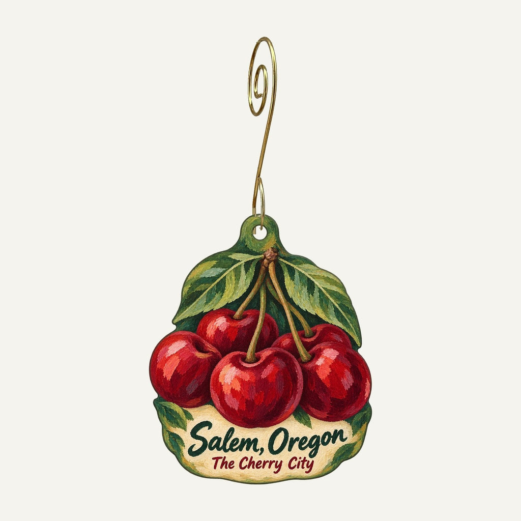 Madrona Hills Ace Hardware Town Icon custom wood ornament OC862 hanging on hook
