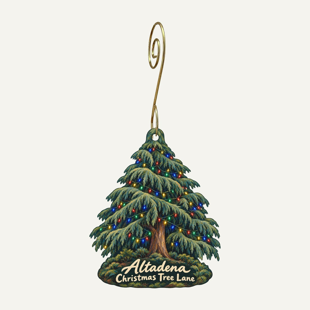 Sidecca Christmas custom wood ornament OC867 hanging on hook