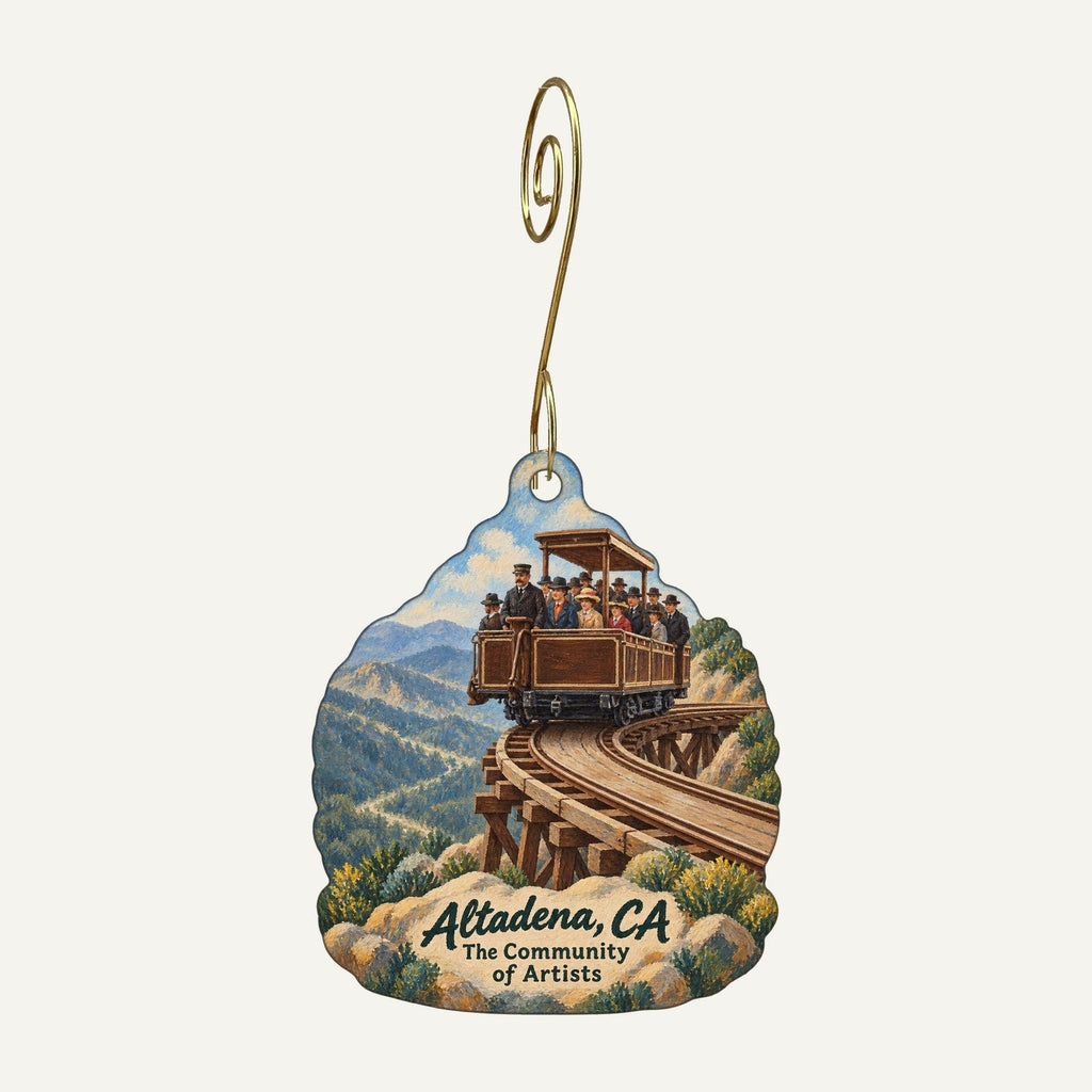 Sidecca Town Icon custom wood ornament OC868 hanging on hook