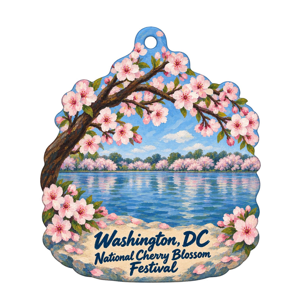 Because Science Town Icon custom wood ornament OC874 on white