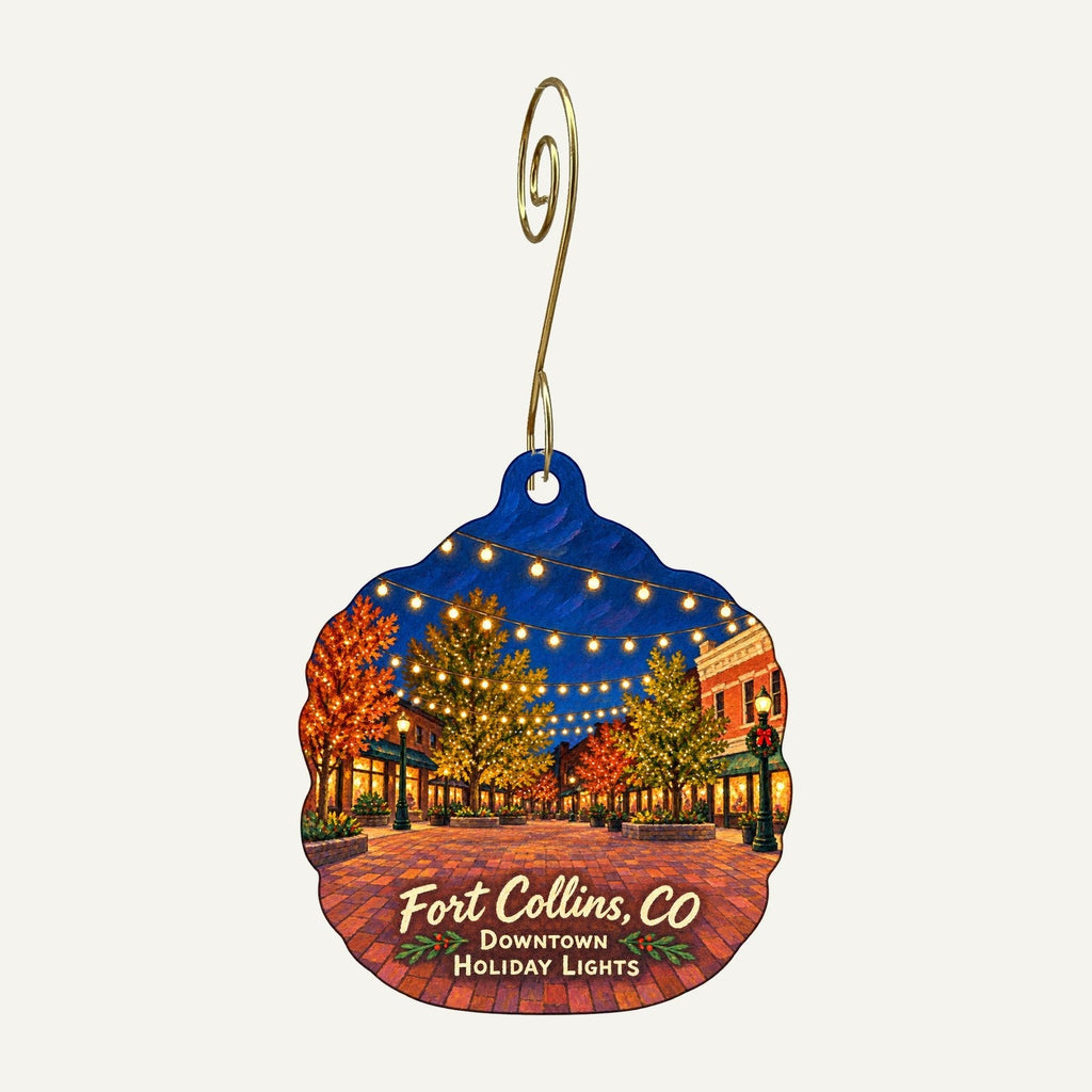 The Perennial Gardener Christmas custom wood ornament OC879 hanging on hook