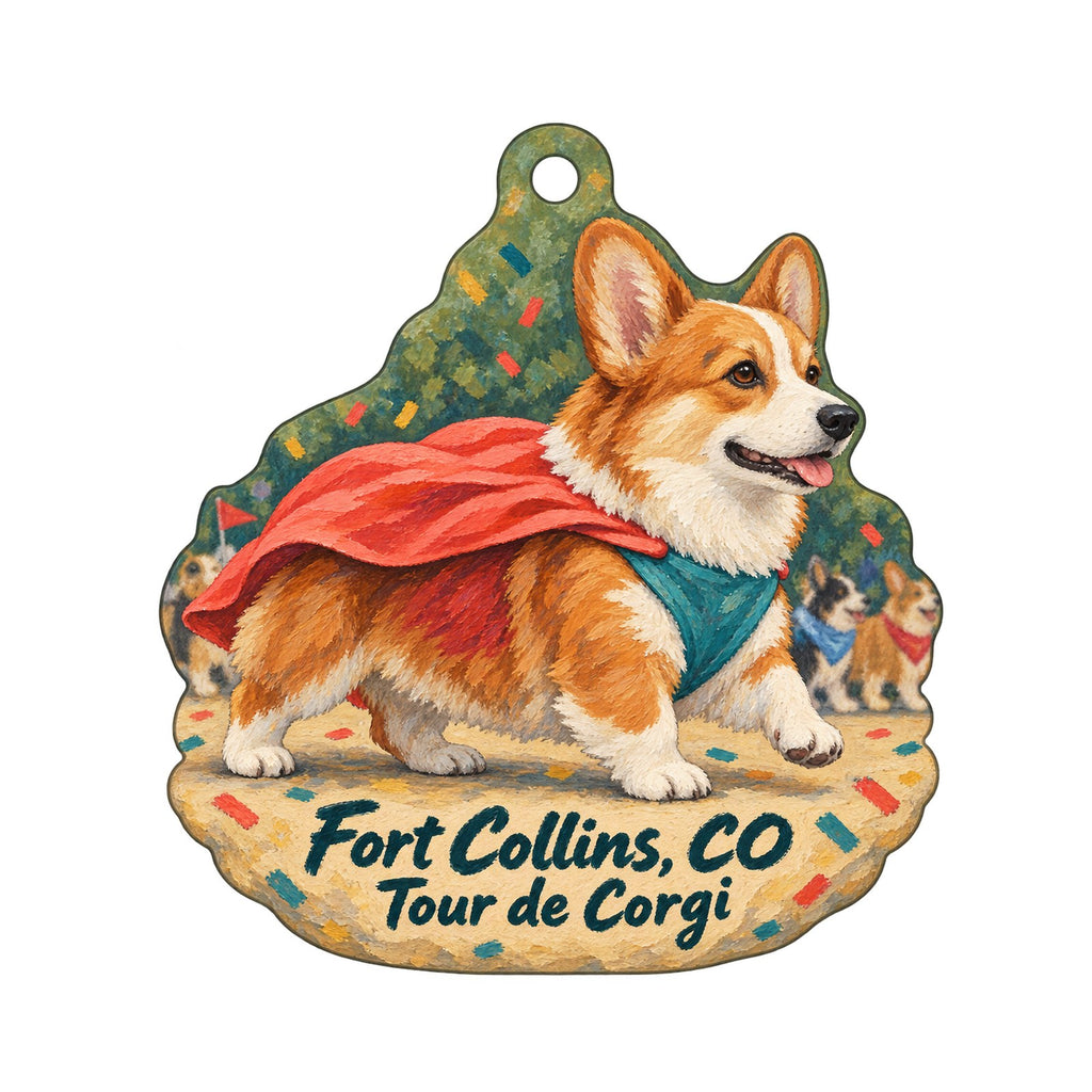 The Perennial Gardener Town Icon custom wood ornament OC880 on white
