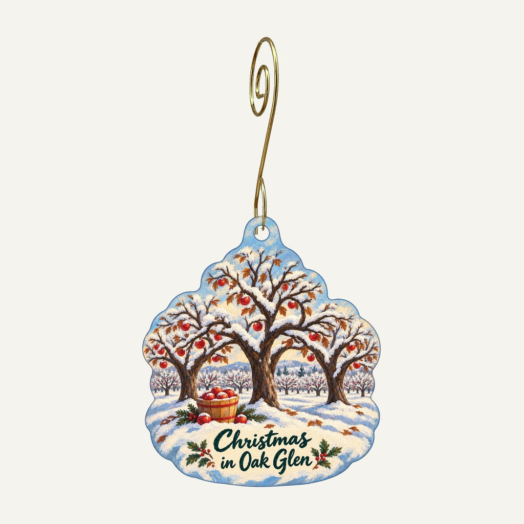 Rileys at Los Rios Rancho Christmas custom wood ornament OC885 hanging on hook