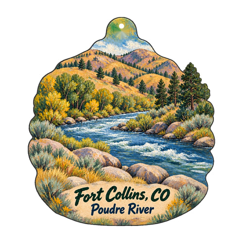 OC901 revised Fort Collins ornament on white
