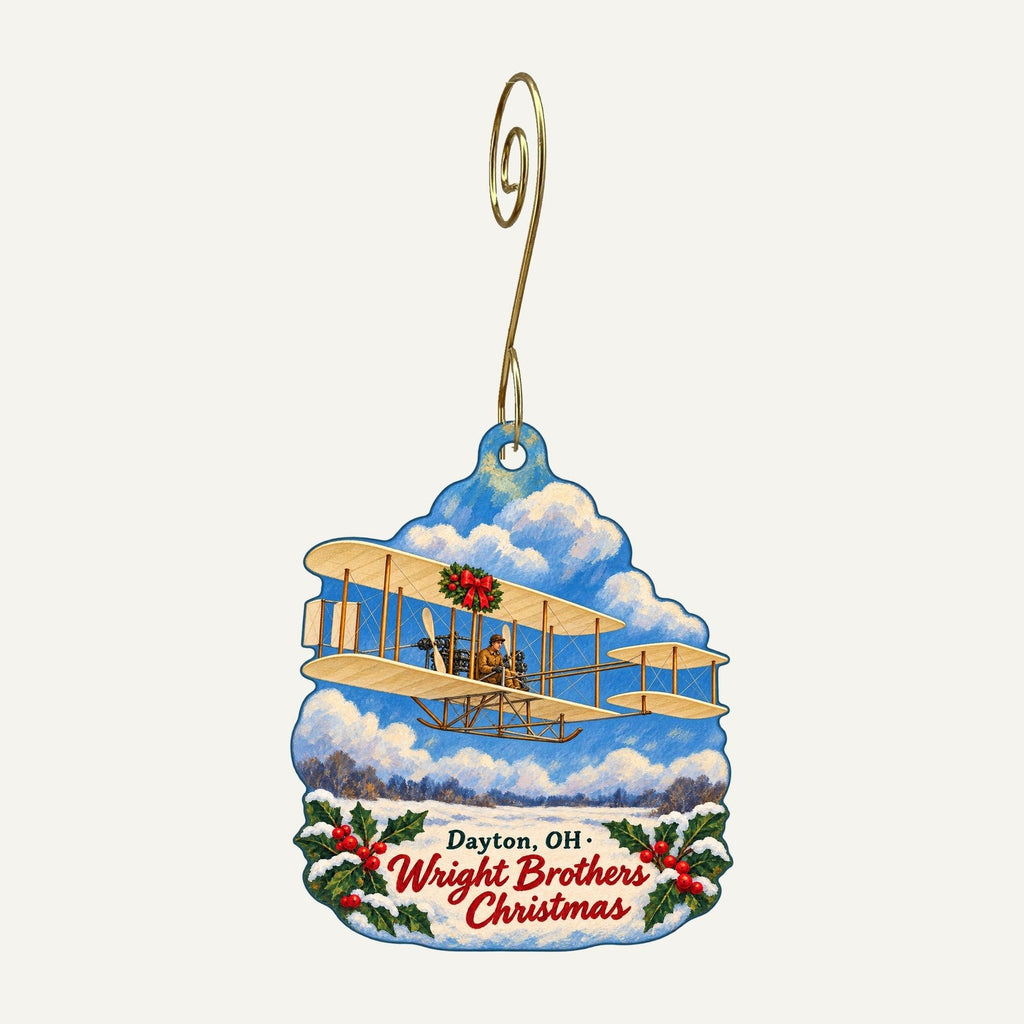 Air Force Museum Store Christmas custom wood ornament OC90 hanging on hook