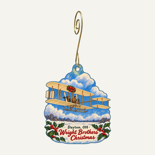 Air Force Museum Store Christmas custom wood ornament OC90 hanging on hook
