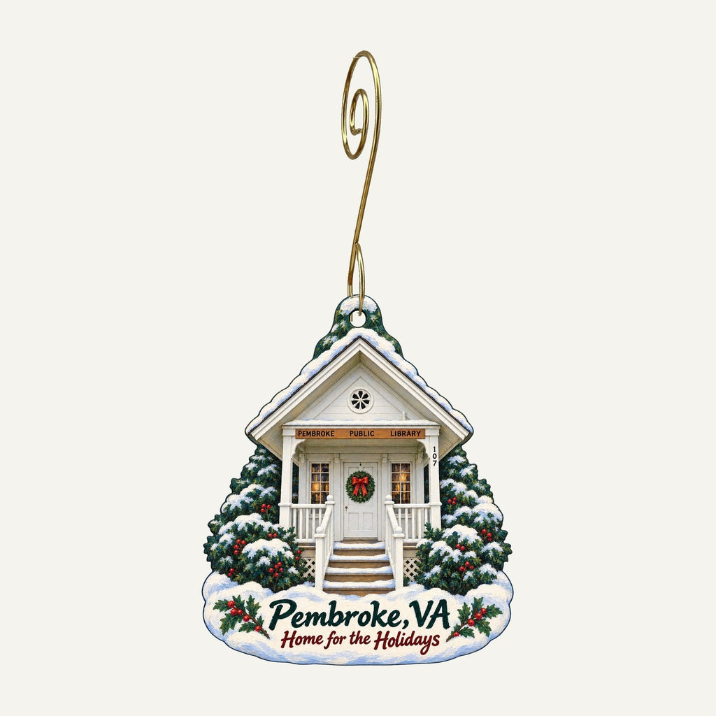 Tangent Outfitters Christmas custom wood ornament OC915 hanging on hook
