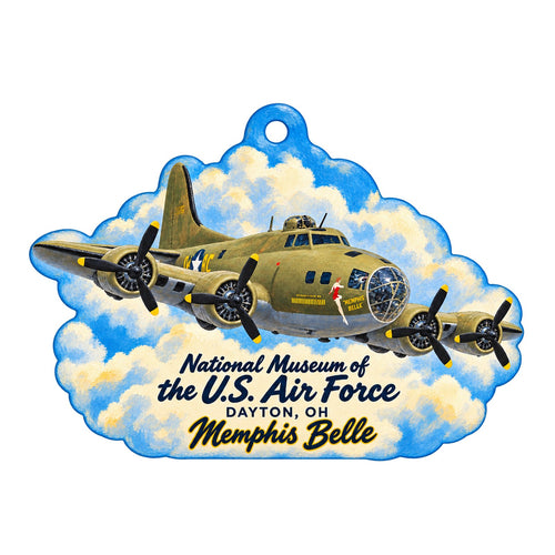 Air Force Museum Store Town Icon custom wood ornament OC91 on white