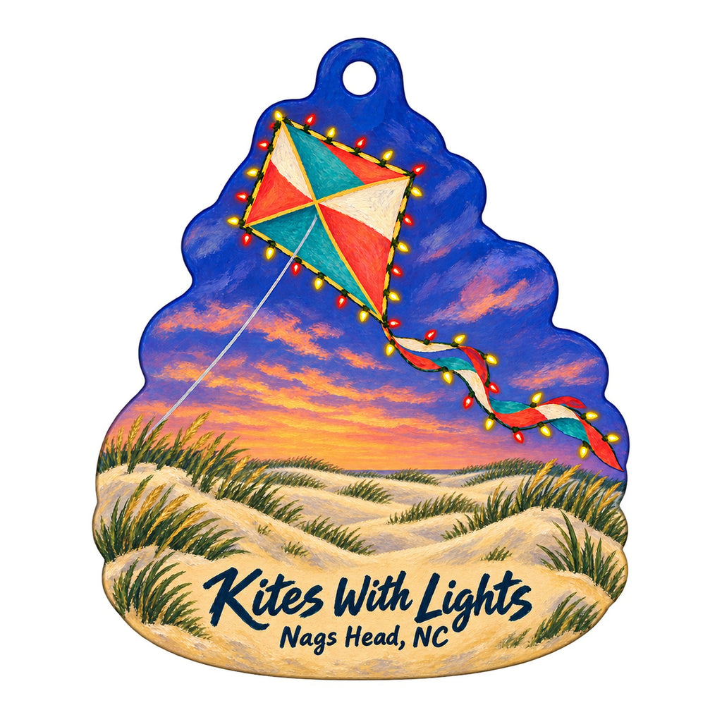 Park Store at Bodie Island Lighthouse Visitor Center Christmas custom wood ornament OC936 on white