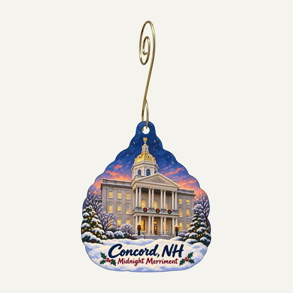 Gondwana & Divine Clothing Christmas custom wood ornament OC939 hanging on hook
