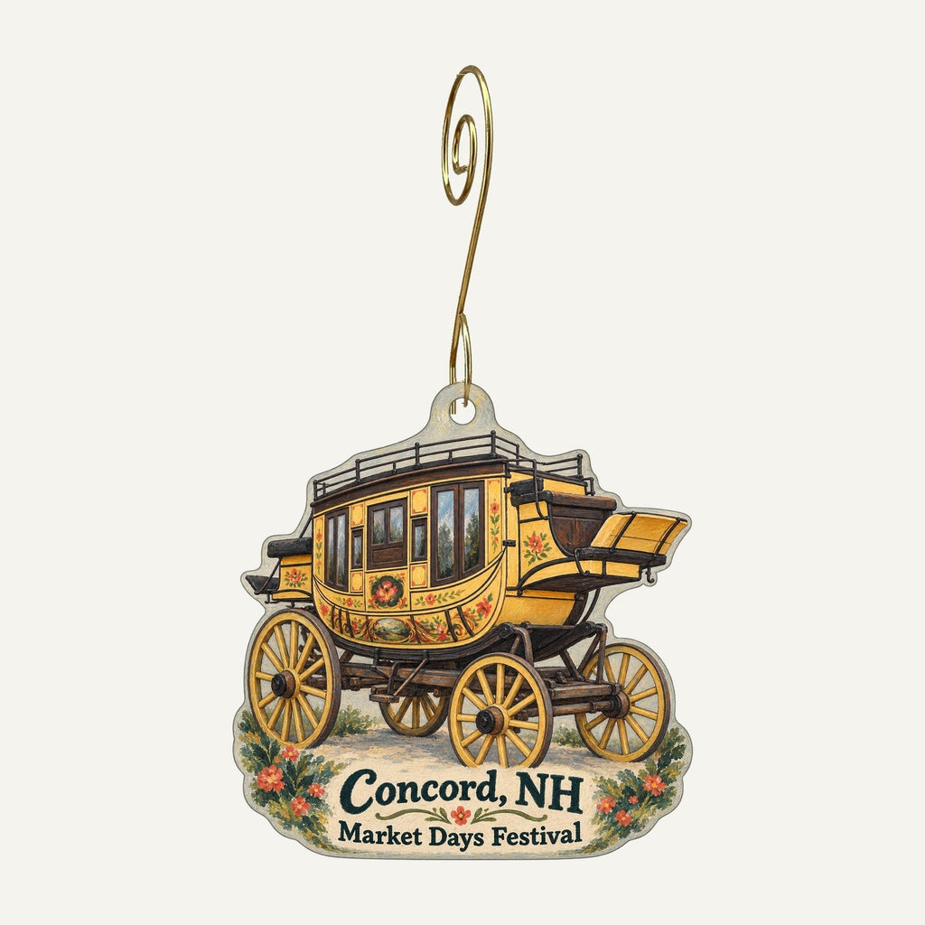 Gondwana & Divine Clothing Town Icon custom wood ornament OC940 hanging on hook