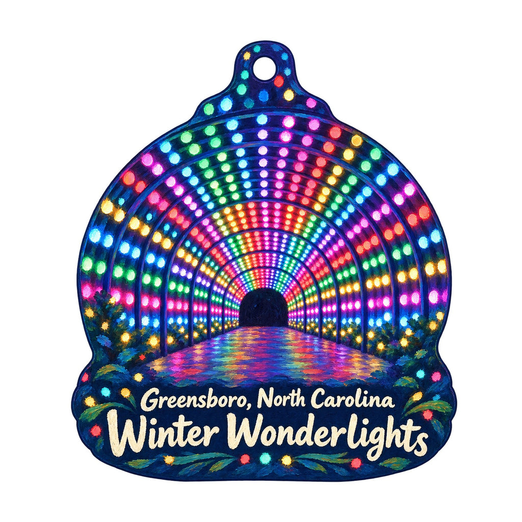 Woods of Terror Christmas custom wood ornament OC951 on white