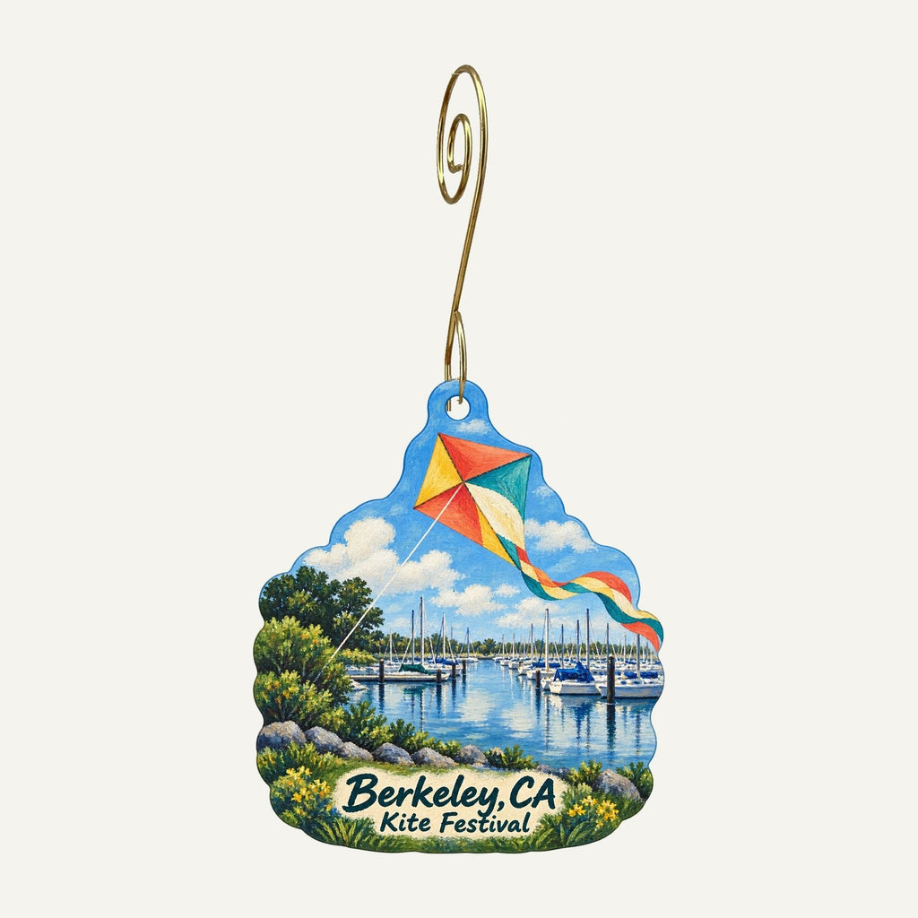 A Priori Town Icon custom wood ornament OC964 hanging on hook