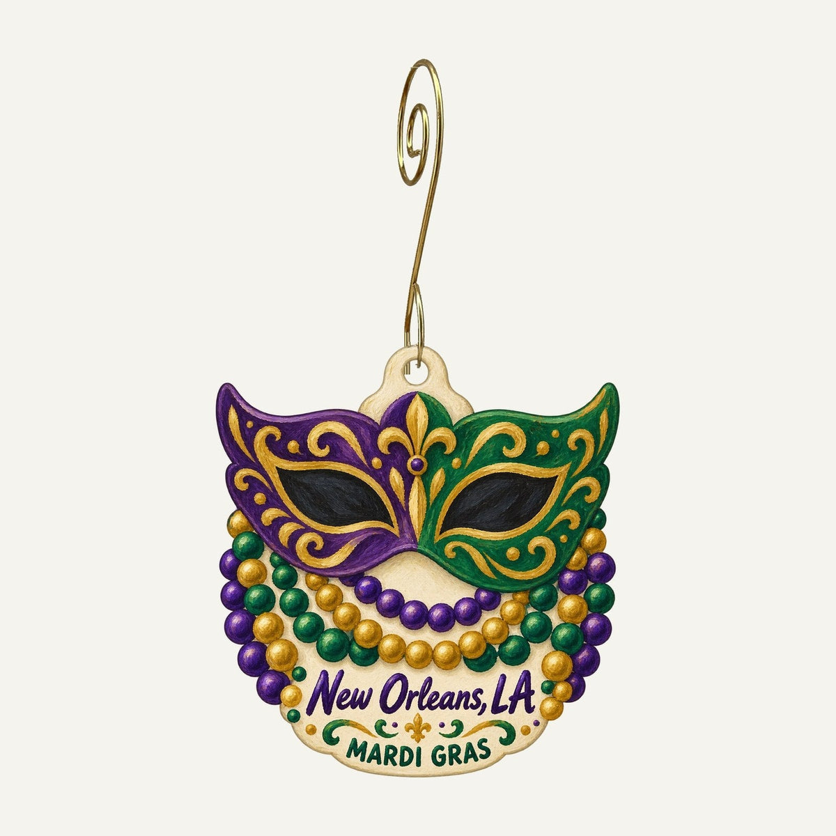 Creole Delicacies Town Icon custom wood ornament OC994 hanging on hook