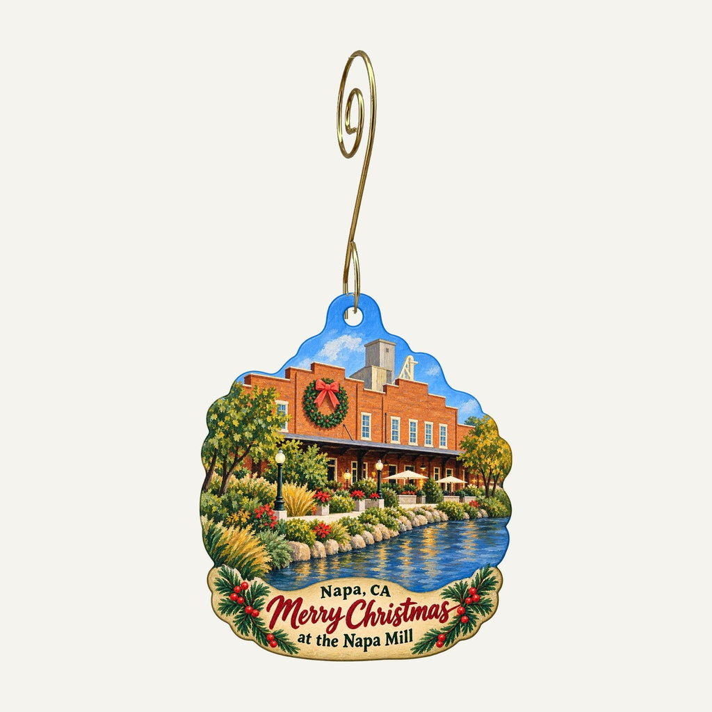 Amelia's Gifts Christmas custom wood ornament OC999 hanging on hook