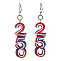250th Anniversary Earrings #T276