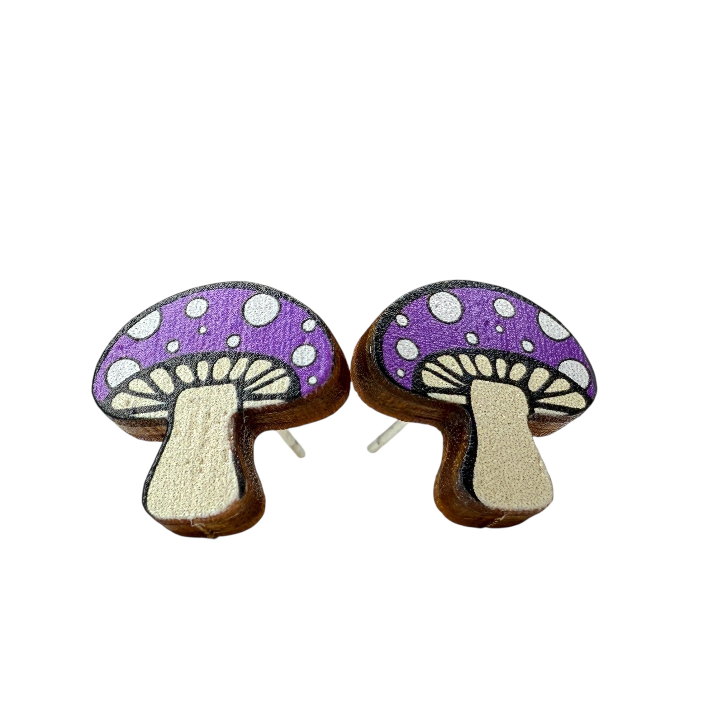 Mushroom Stud Earrings #3045