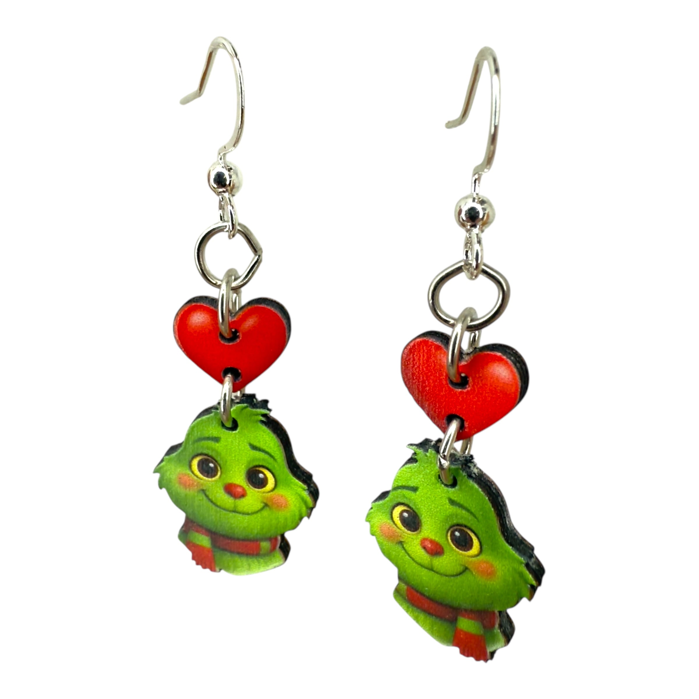 Baby Gurmudgeon heart Earrings #1888