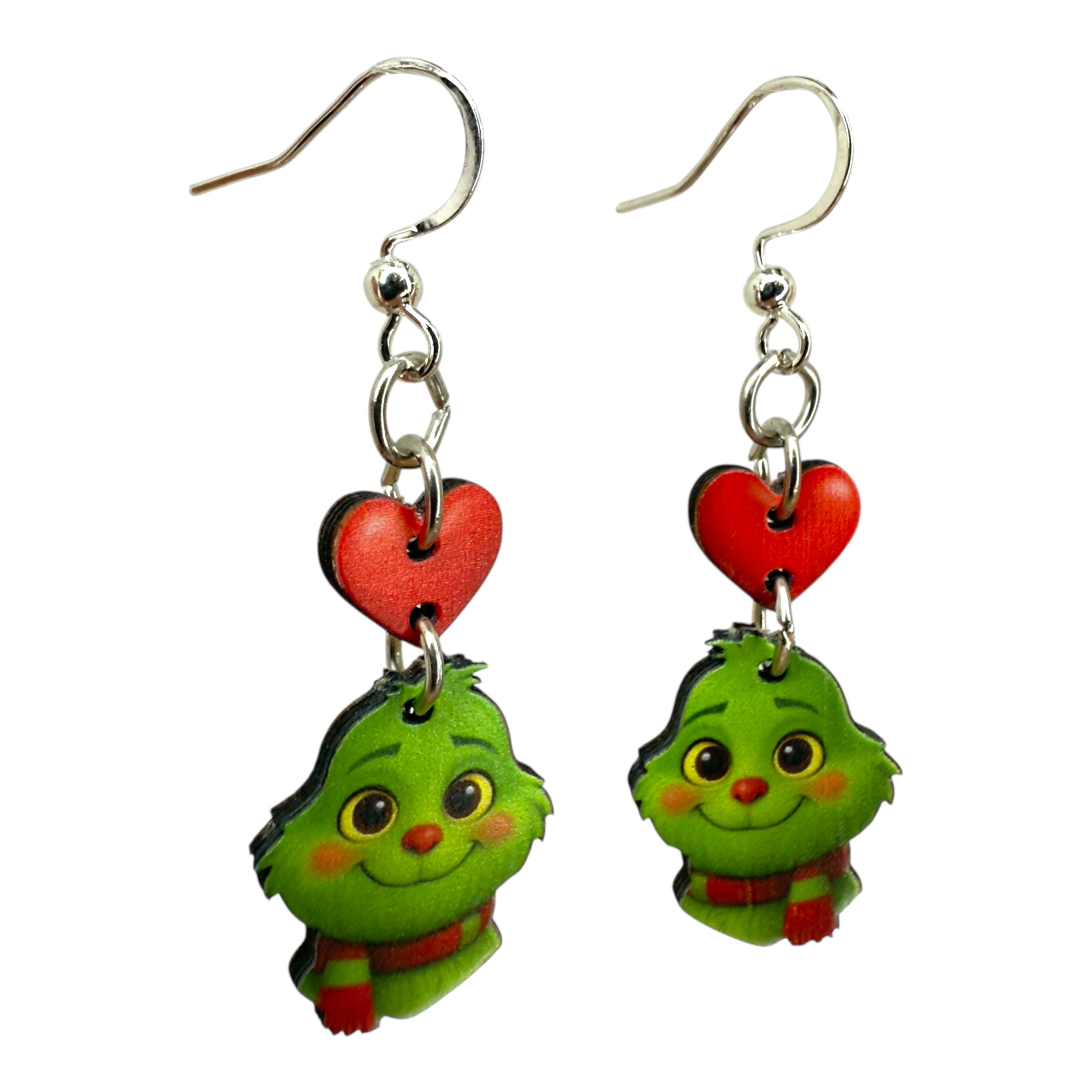 Baby Gurmudgeon heart Earrings #1888